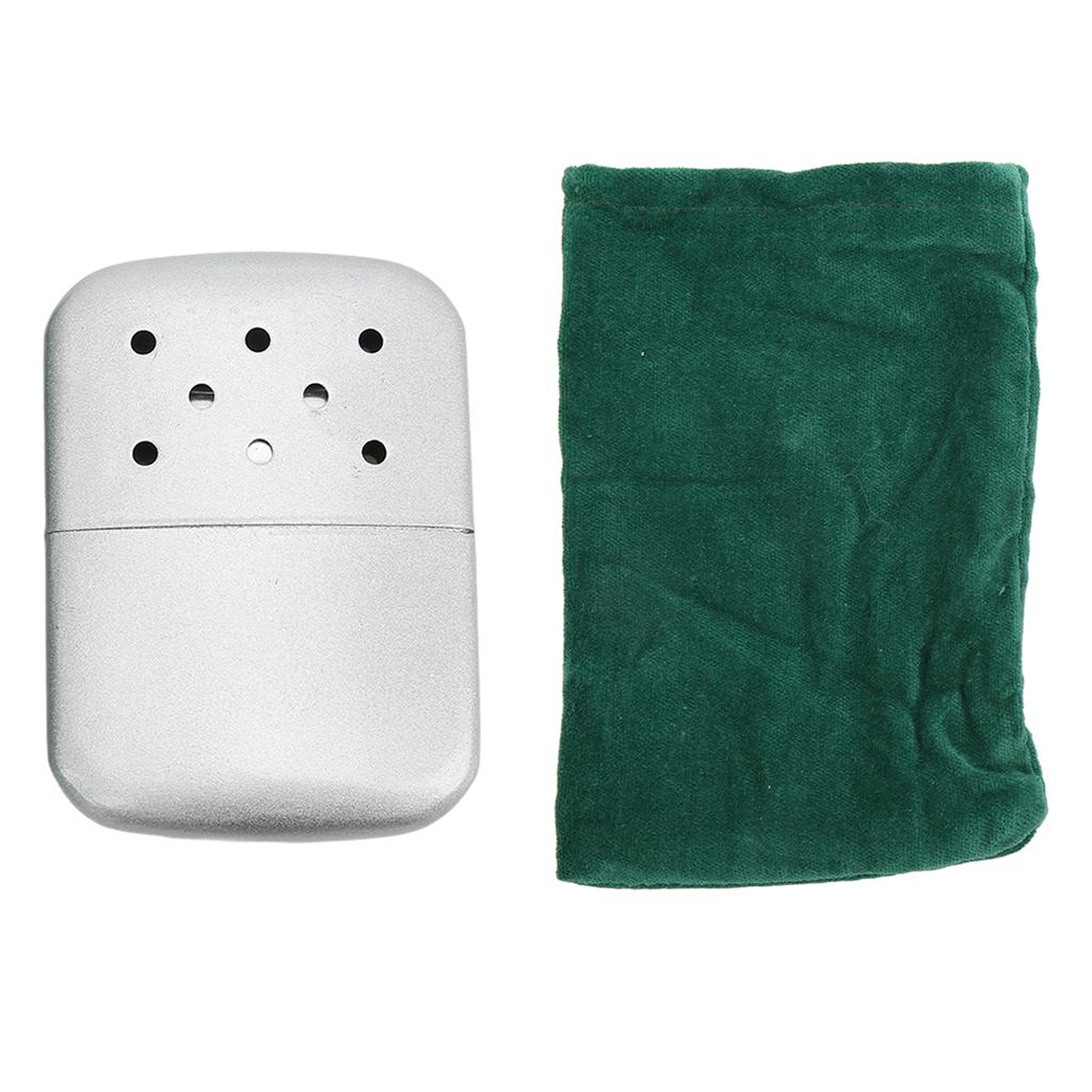 Portable Fuel Hand Warmer Mini Reusable Pocket Zinc Alloy Double Sided Heating HeaterDot Hand