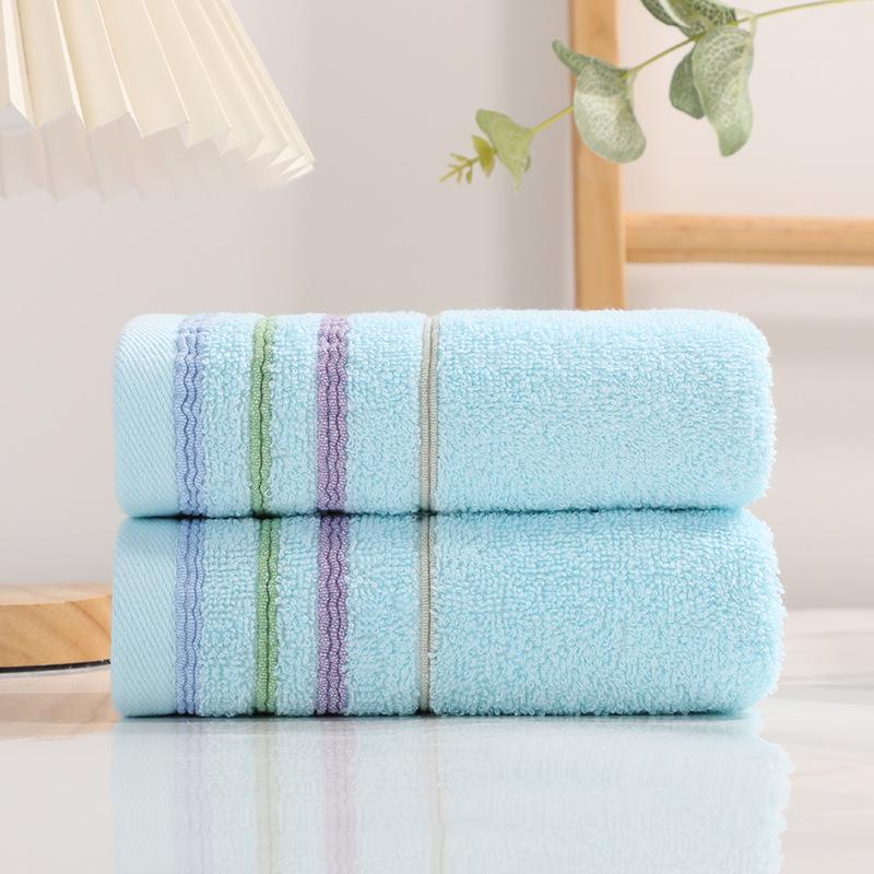 Embroidery Soft Absorbent Face Towel: Thickened Pure Cotton with Polyester Blend