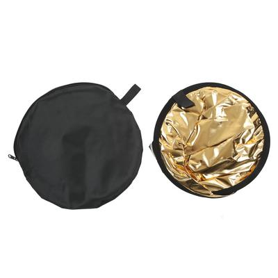 Riflettore 2 in 1 in argento e oro, mini riflettore rotondo portatile per fotografia, illuminazione fotografica