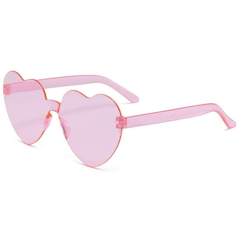 Free shipping  Candy color heart shape ocean personality Frameless Children's Sunglasses Fashion Candy Love Sunglasses