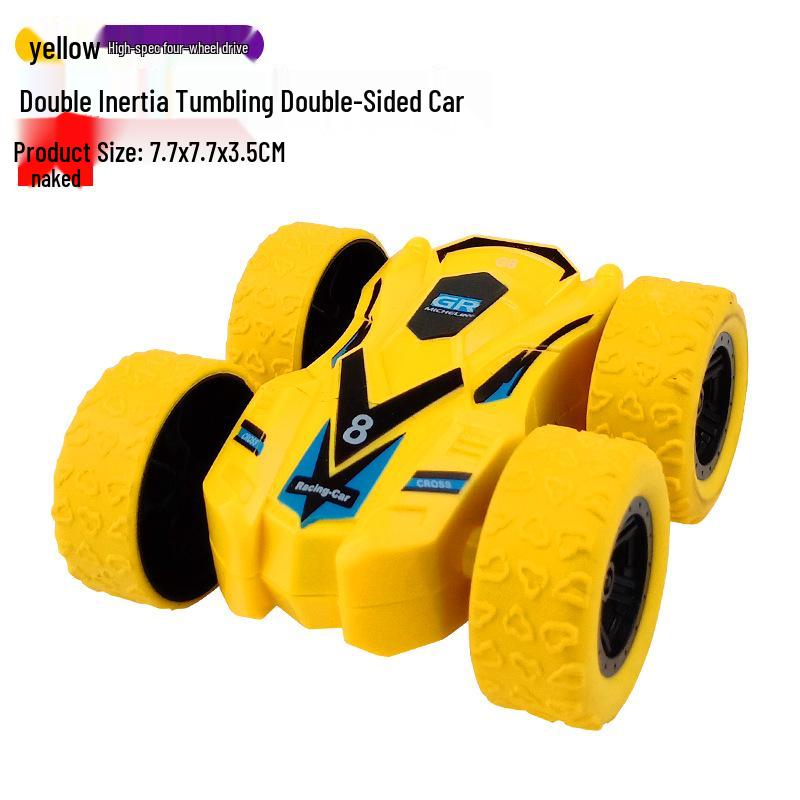 Children's Toy: Inertia-Powered 4WD Stunt Off-Road Vehicle