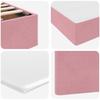 Storage Bed with Mattress Pink 160 x 200 cm Velvet