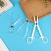 1Pc Disposable Sterile Slotted Round Navel Forceps Clamp Triangle Open Plier Ear Nose Piercing Tools Tattoo Piercing Supply