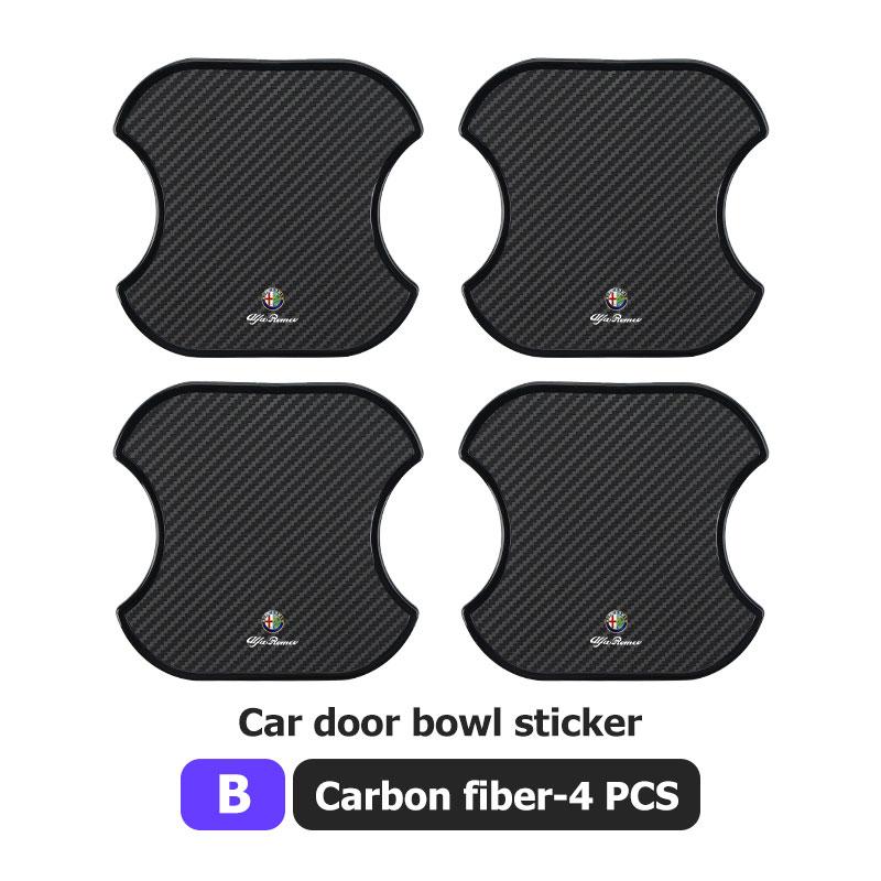 2026 Horké Alfa Romeo 4KS Samolepka Ochrana Klika Dveří Auta Z Uhlíkových Vláken Znak Příslušenství Pro Alfa Romeo Giulietta GT 159 147