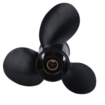 Aluminiumlegierung Mariner Schwarz Außenbordmotor 3-Blatt-Propeller für 9,25X11 Bootszubehör