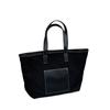 New Women's Bag Tote Shoulder Stitched Canvas Zipper Crossbody Bag Tote Bag Portable