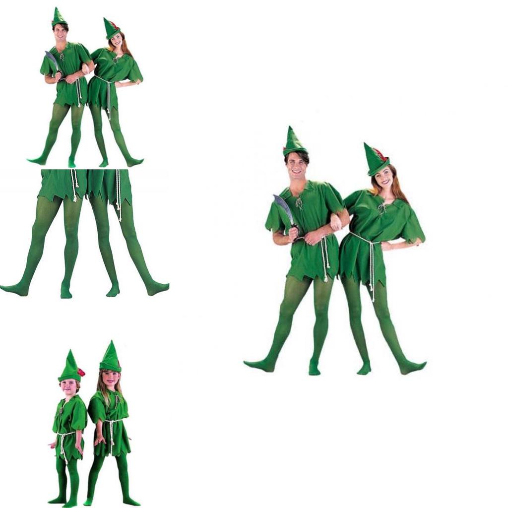 Disfraz de Cuento de Peter Pan Robin Hood de Calidad Premium para Hombre Mujer Unisex para Fiesta