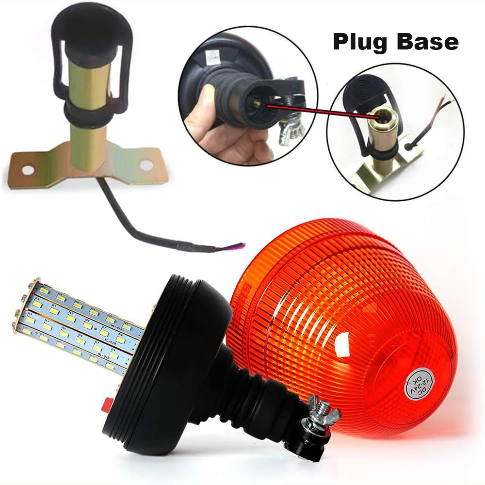 Amber LED Strobe Light for Truck Agriculture Beacon Lamp Flashing Warning Vehicle Emergency Security Alarm 60 LED 12V 24V Yellow
