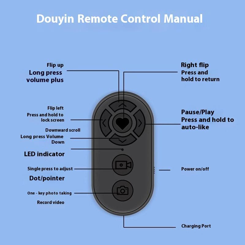 Handy Bluetooth Selfie-Gerät, Fotos machen, Kurze Videos, Dramen verfolgen, E-Book Umblättern, Bluetooth-Aufladung, Bluetooth-Fernbedienung