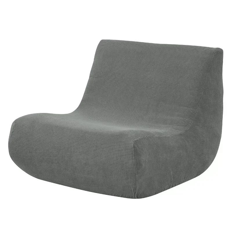 Stretch Polar Fleece Armless Sofa Cover Living Room Solid Lounge Couch Cover All-inclusive Copri Divano Fundas Para Sillones