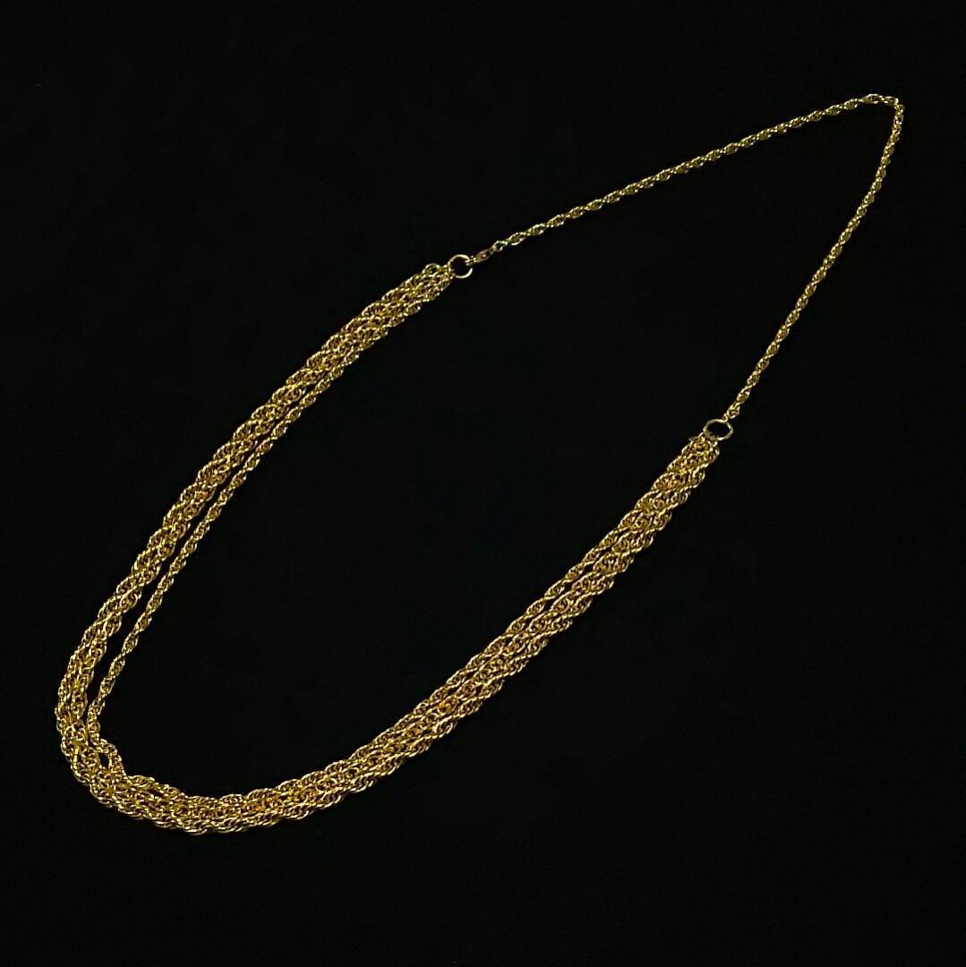 

[USED] y2k, achieve, host Valosh / 3-strand twist chain necklace