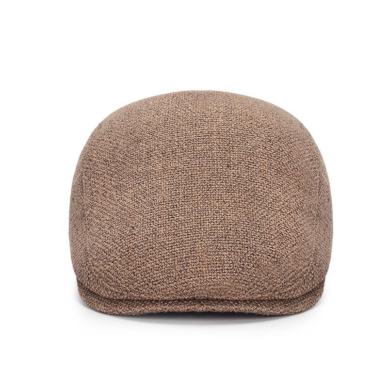 Beret Cap Male Female Autumn Winter Hat Adjustable Flat Cap Striped Artist Painter Beret Hat Berets for Men Women