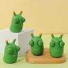1Pcs Funny Grass Worm Pinch Toy Green Eye Bouncing Worm Squeeze Toy Relieve Anxiety Decompression Toy ZPG