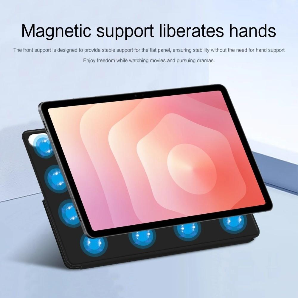 11-inch Tablet Stand Case Multi-angle Folding Book Style Smart Cover Wear Resistant for Samsung Galaxy Tab S11