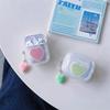 Ins Japan and South Korea Solid Color Love Pendant for AirPods 1 /pro1 Earphone Protective Case Cover Two or Three Generations of New Women