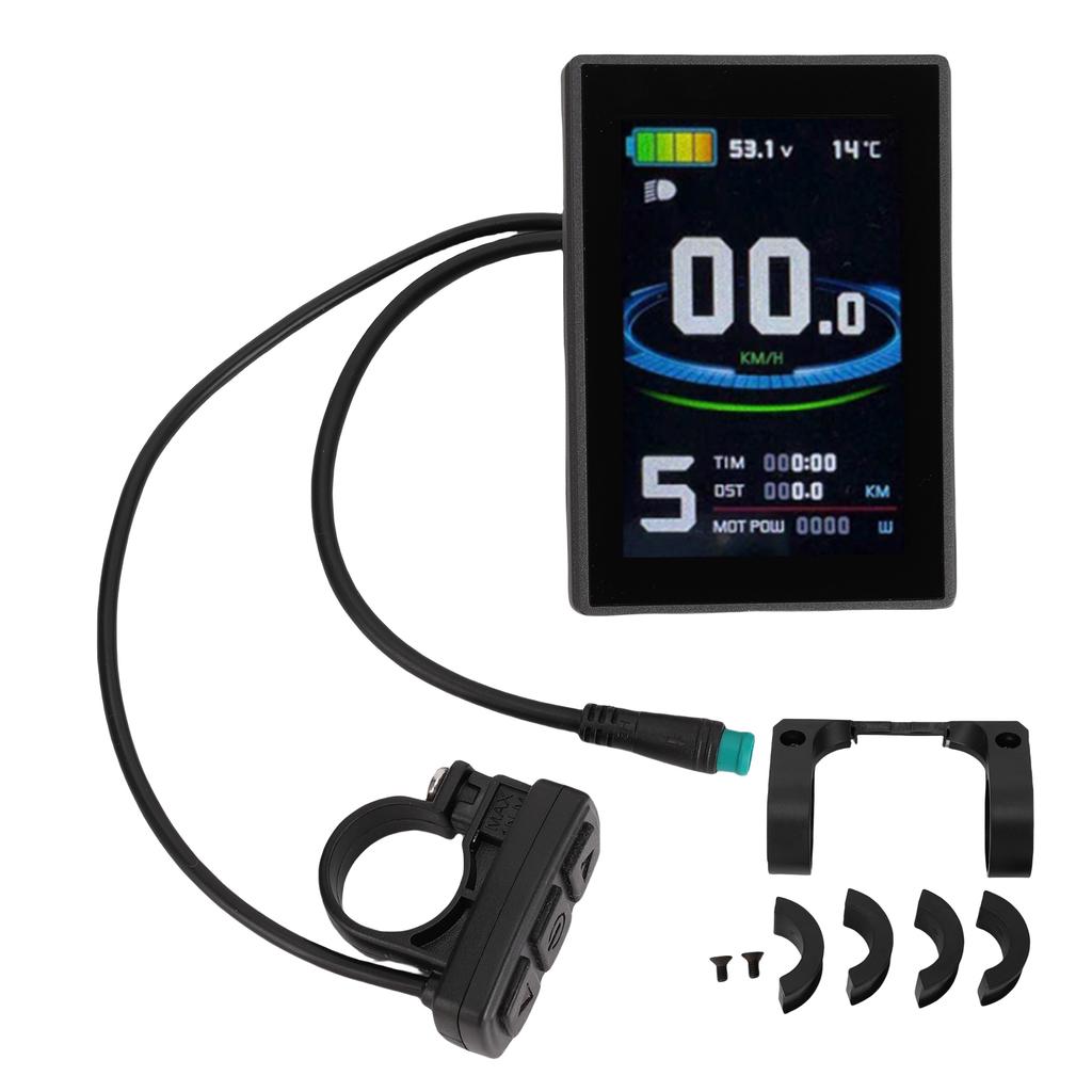 Electric Bike LCD Display Scooter 5 Pin Water Proof Connector Colorful Control Panel Computer for Mountain Bike