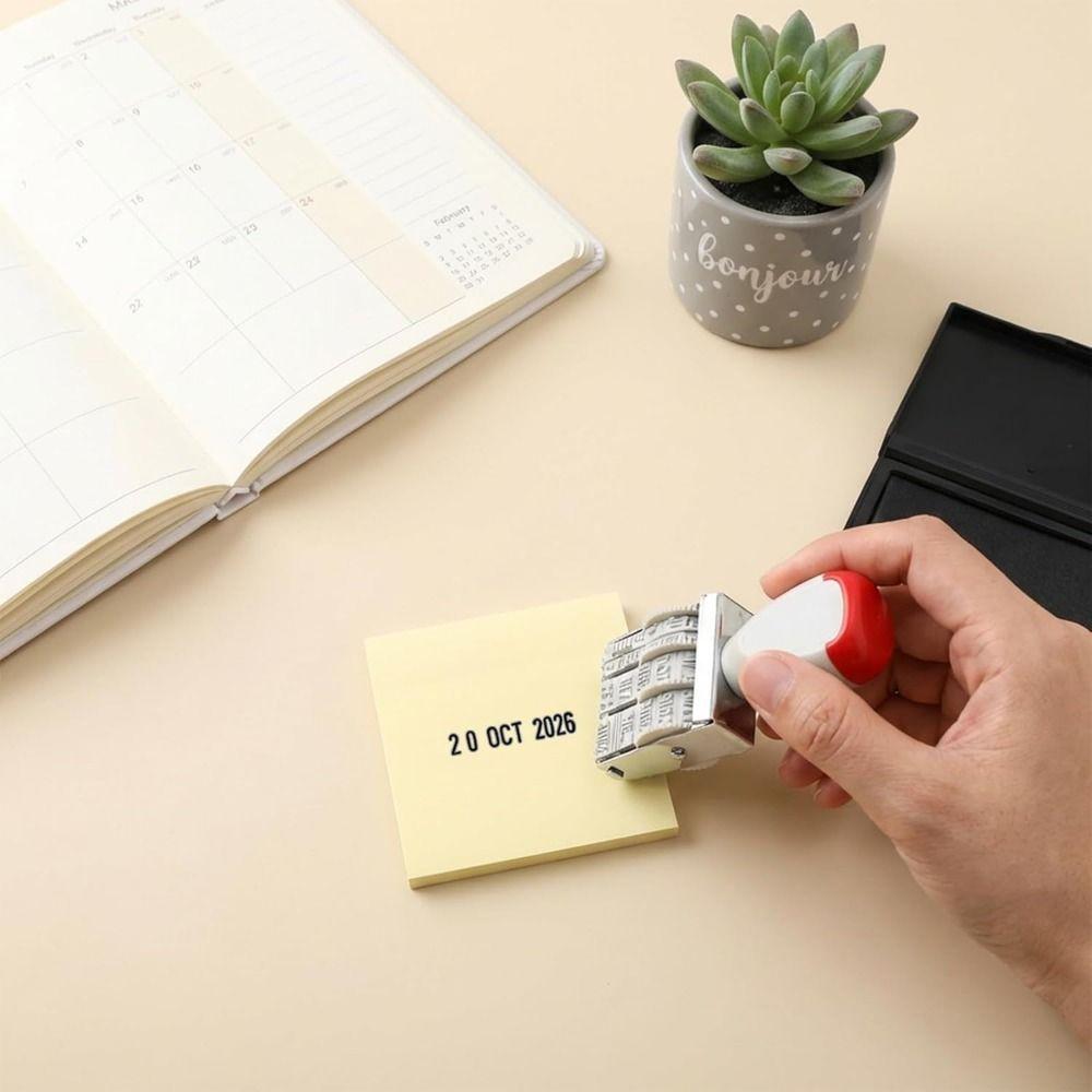 Practical Digital Date Wheel Stamp Vintage Date Rotating Stamp Number Roller Stamp  Business Use
