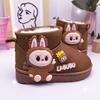 Cute Fleece Snow Boots for Children, Flat Waterproof, Anti-slip and Warm Cotton Shoes for Boys and Girls In Winter