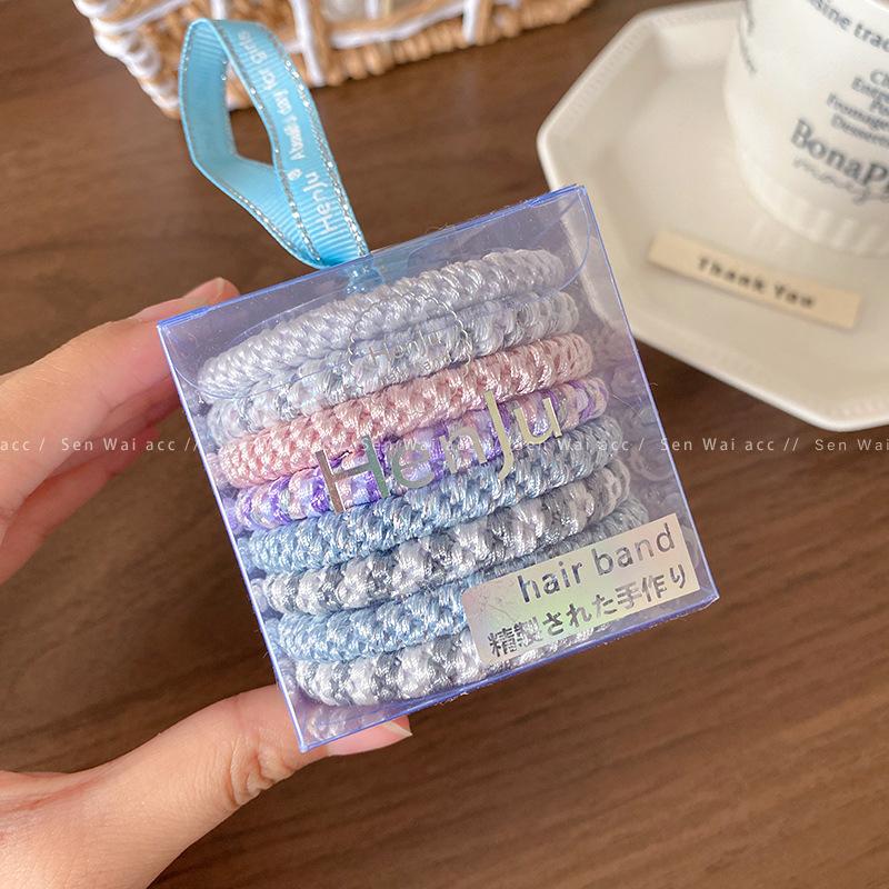 2025 Braided Headband Hair Band High Elastic Rubber Band Women's Hair Rope High Ponytail Hair Band Hair Accessories