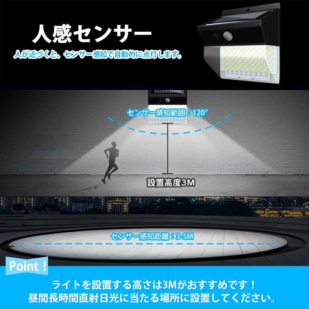 SUNVIC Solar Outdoor Waterproof Motion Sensor 172 Bright Motion 3 Lighting Solar IP65 Automatic Garden Outdoor Lighting for Parking Power Outage