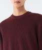 Musinsa Standard Cotton Ribbed Crew Neck Knit [Burgundy]