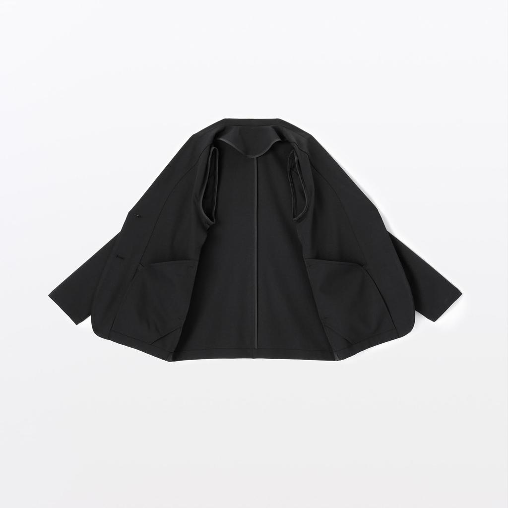 MUJI Tailored Size BD0ZYA5S Women's Water-Repellent Jacket, Black, Small,