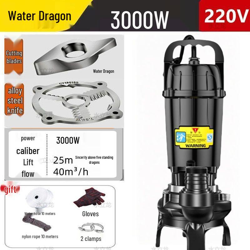 Household Septic Tank Cutting & Biogas Sewage Pump