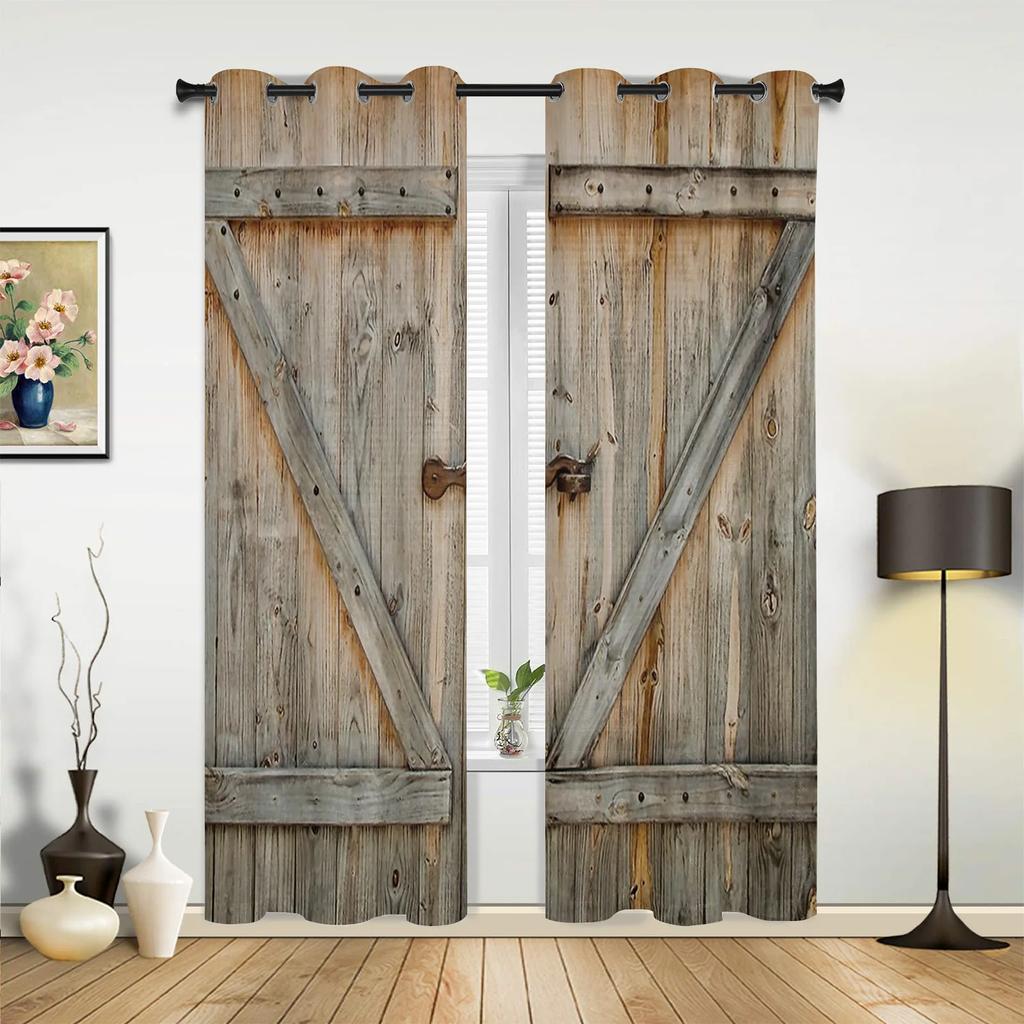 Medinė durų rankena Užuolaidos miegamajam, svetainei, užuolaidos, virtuvė, vaikų kambarys, langų užuolaida, modernus namų dekoras