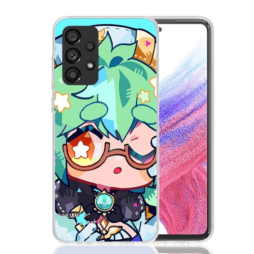 Genshin Impact Cute Star Eyes Phone Case For Samsung Galaxy A13 A14 A15 A16 A53 A54 A55 A56 A33 A34 A35 A36 A23 A24 A25 A26 A05S