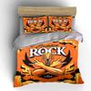 Guitar, flames, "Rock" text. Bedding sets Duvet cover sets Duvet covers Pillowcases(1 * Duvet Cover 2 * Pillowcases without duvet insert)