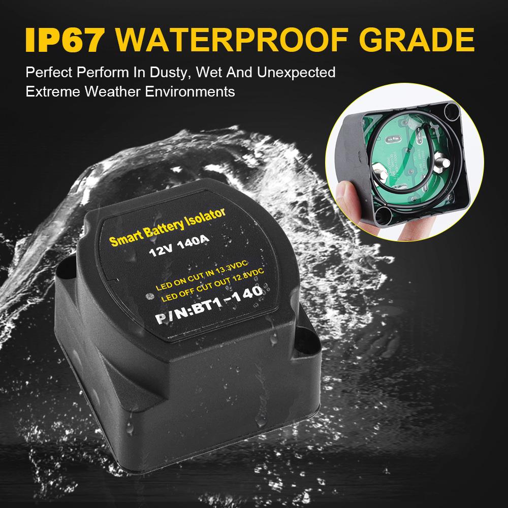 140A Battery Isolator parallel for camper batteries Charging relay VSR 12V Split For Car RV's Boat Marine Camper Truck