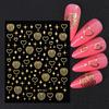 1 buc autocolant French Love Circle Nail Art