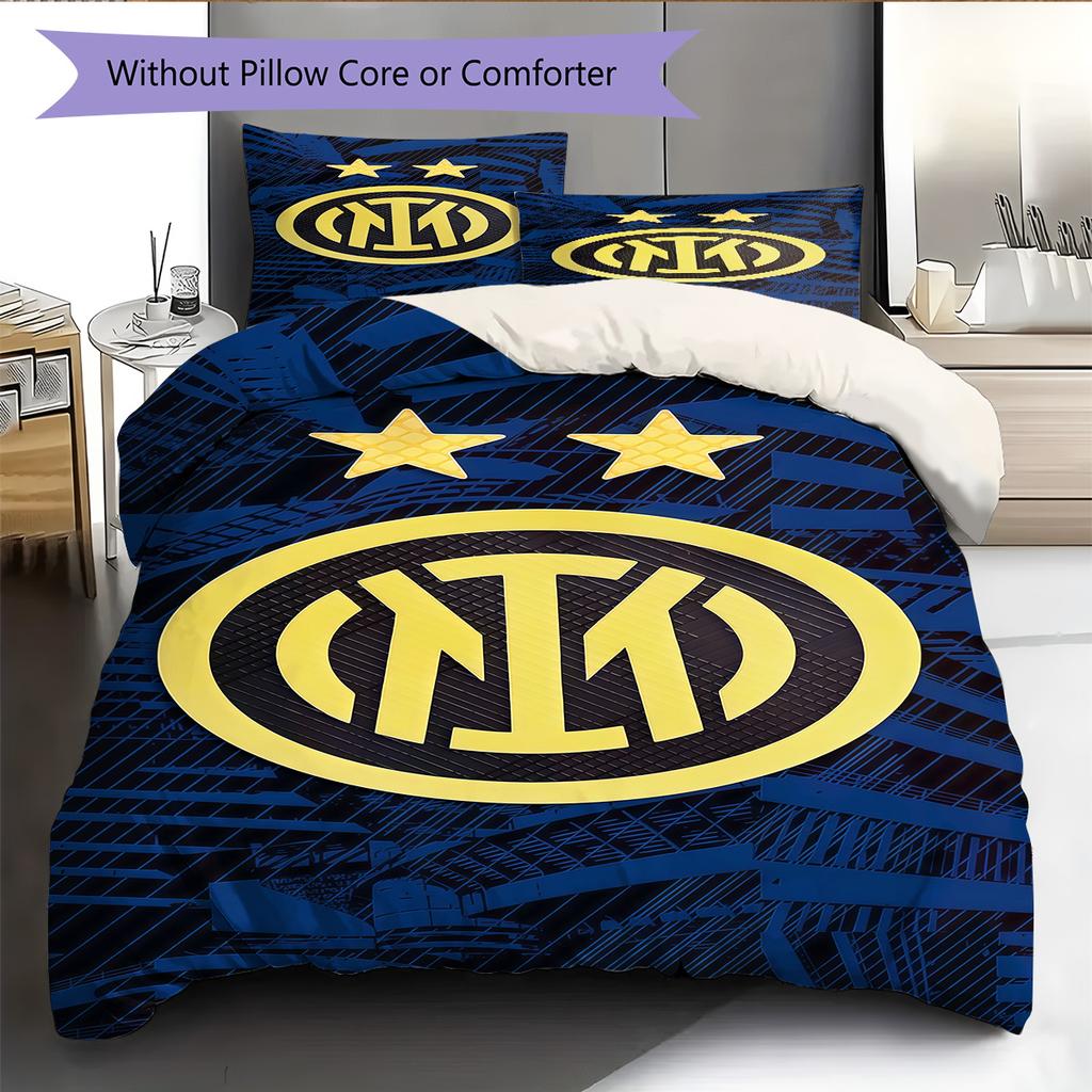 FCIM logo Pattern Bedding Quilt Set Quilt Cover Pillowcase Home Decoration Birthday Gift (1 * duvet cover + 2 * pillowcase, without core)