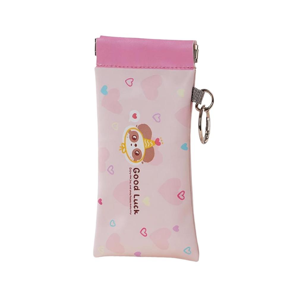 

Cartoon Reading Glasses Bag PU Leather Eyewear Storage Bags Eyewear Accessories