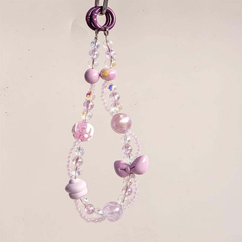 Eye Catching Mobile Phone Chain Handmade Beaded Cellphone Lanyard For Women Girls Telephone Strap Jewelry Drop-resistant