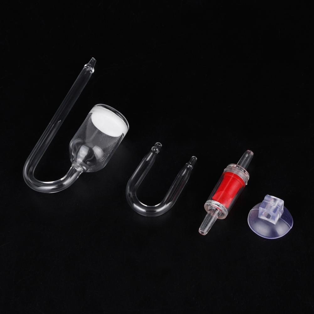 CO2 Refiner Diffuser with U shape Tube Check Valve Set for Water Plant Fish Tank