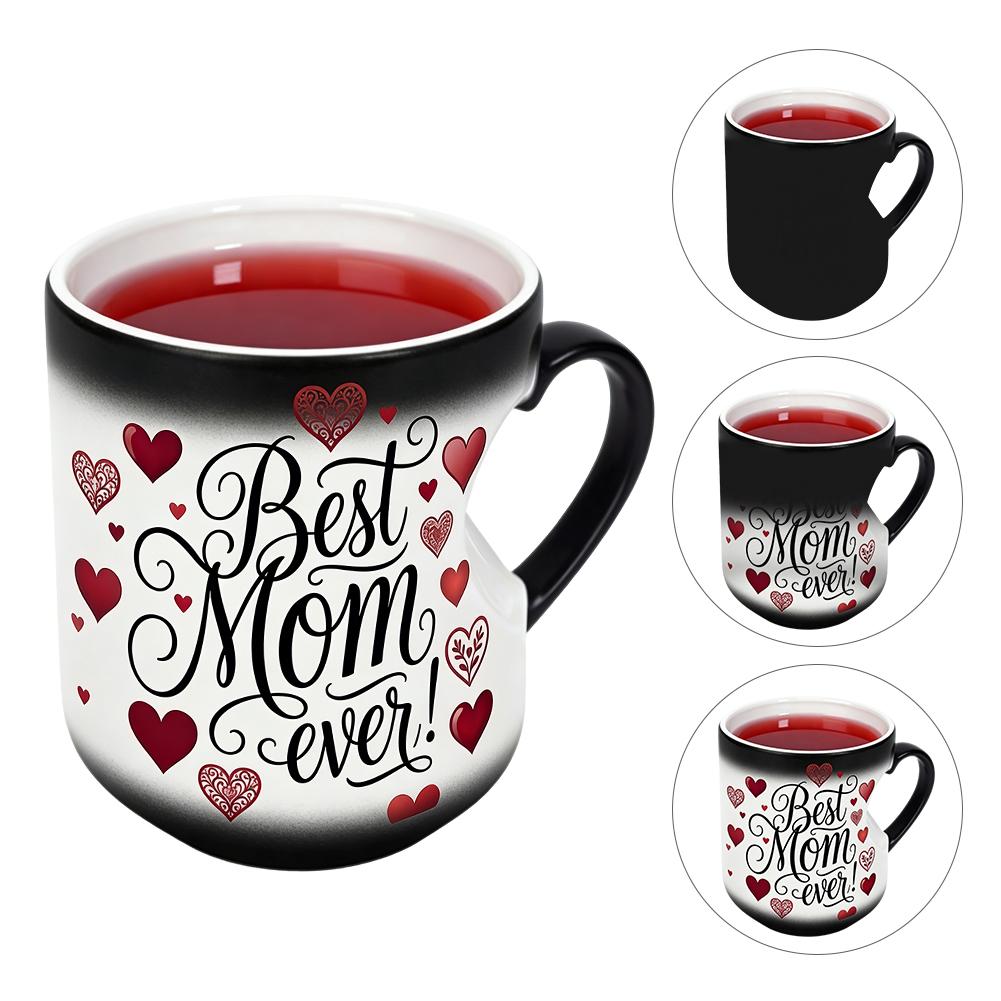 Heart Shaped Color Changing Magic Mug Ceramic Coffee Cup Heart Handle Heat Sensitive Surprise For Mother s Day Birthday Gift Mug