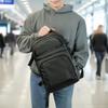 Reiserucksack für Flugzeug mit Laptopfach 20l 40x20x25 cm - schwarz