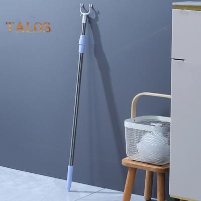 Kleiderstange Edelstahl U-förmige Gabel Einziehbarer Teleskopstangenhaken zum Aufhängen von Kleidungsstücken Starke Tragfähigkeit Zusammenklappbarer Kleiderständer für