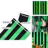 Vibrant Black And Green Rain Curtain For Stunning St. Patrick's Day Party Backdrops