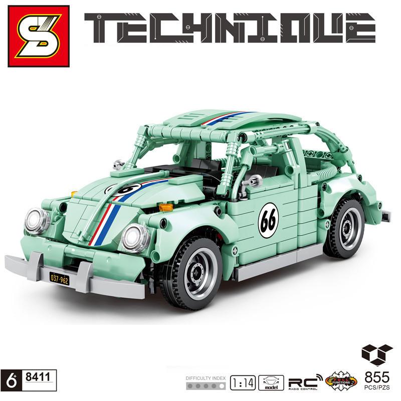 

SZ Mechanical Hurricane 8411 Big Z Beetle 1:14 головоломок для сборки спортивных автомобилей, головоломки из мелких строительных блоков