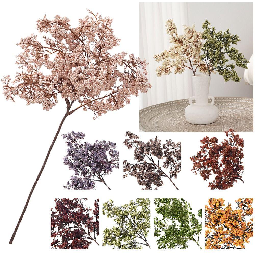 Floral Arrangement Simulation Berry Branch Multicolor Winter Berry Branch  Party Supplies
