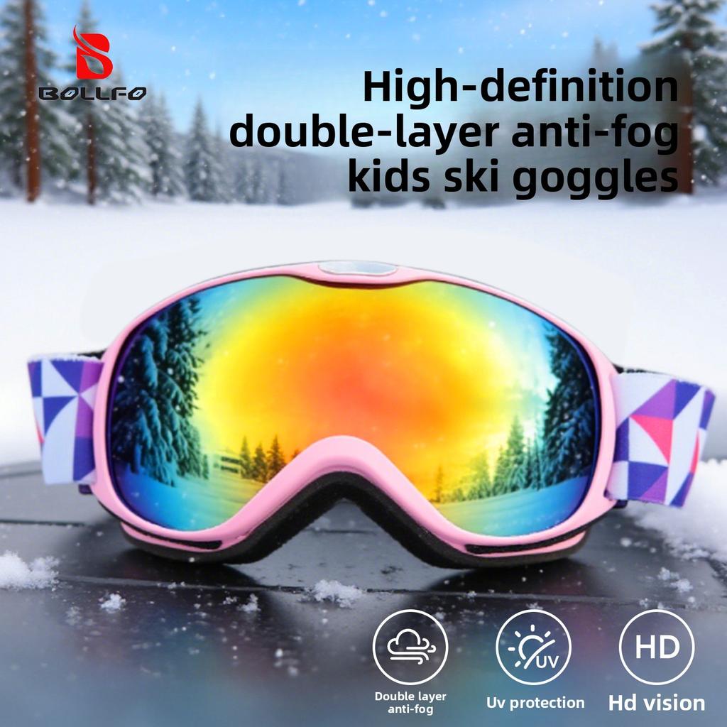 Children's Double-layer Anti-fog Ski Goggles, Mountaineering Goggles, Winter Ski Goggles for Men and Women