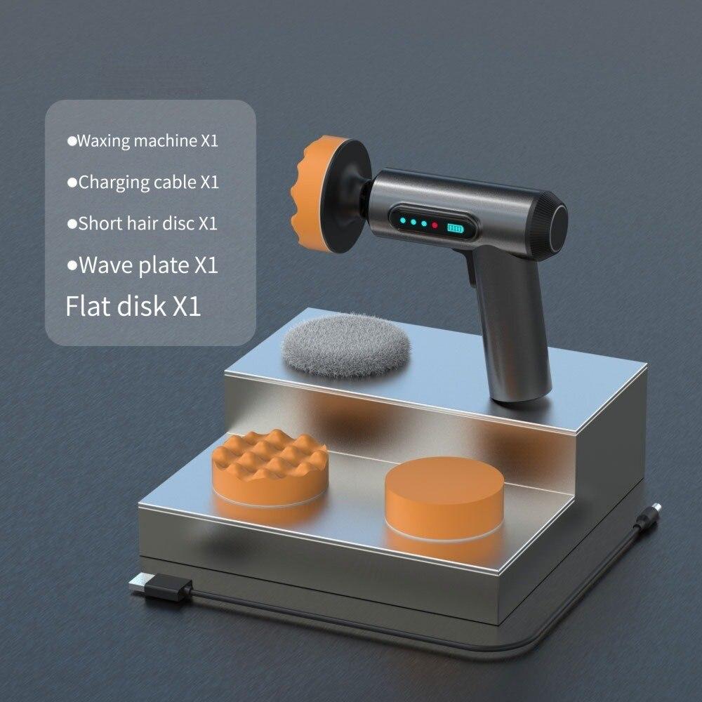 Car Polisher Handheld Wireless Polisher Car Polishing Waxing Machine Power Tool for Car Body Cleanig Waxing Repair