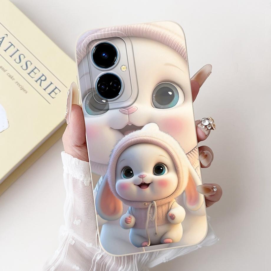 Soft Silicone Phone Case For Tecno Camon 19 19Pro 19Neo Camon19 Neo Funda Cartoon Animal Flower Girly Fashion Printed Back Cover
