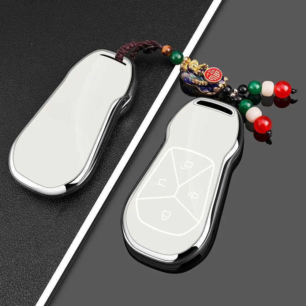 Car Key Case Bag For Xpeng Xiaopeng G6 G9 P7 G5 G3 Keychain Protective Cover Smart Remote Key Protection Shell