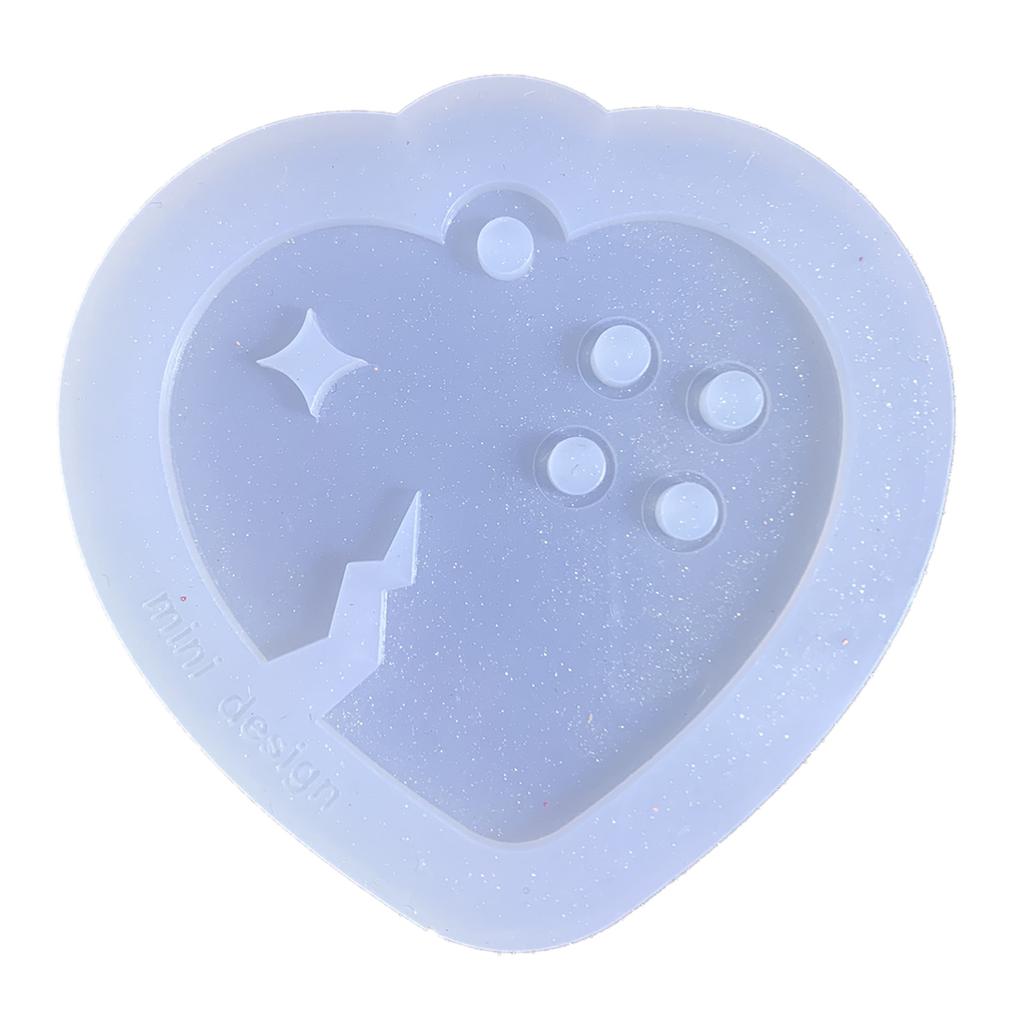 11-styles Love- Keychain Combination Ornament Mold Epoxy Resin Jewelry Mold Resin Casting Pendant Mold Suitable for Diy