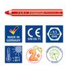 Staedtler Colored Pencils, 18 Colors x 2 Pencils, Noris Junior Watercolor Pencils, Bucket Set,