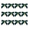 12/24Pcs Red Small Velvet Christmas Bows DIY Gift Wrapping Crafts Red Christmas Bowknot Wedding Party Decoration