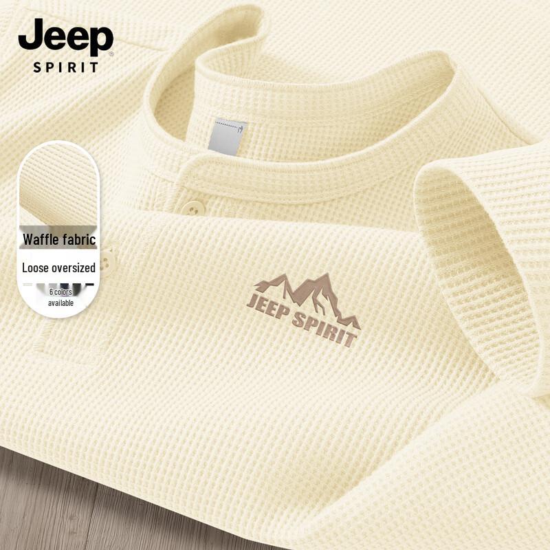 JEEP SPIRIT Men s Waffle Knit Long-Sleeve T-Shirt 3XL